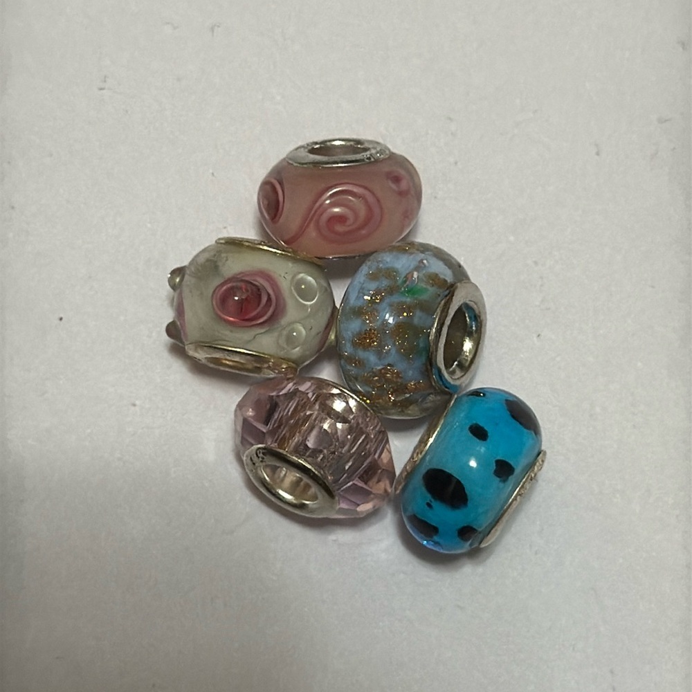 Sterling silver 925 beautiful Charm beads preowned set - Picture 6 of 10